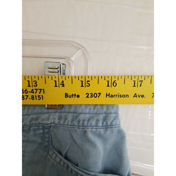 VILLAGER BY LIZ CLAIBORNE WOMENS PANTS BLUE 12 CROPPED CAPRIS CASUAL COMFORT - Picture 4 of 11